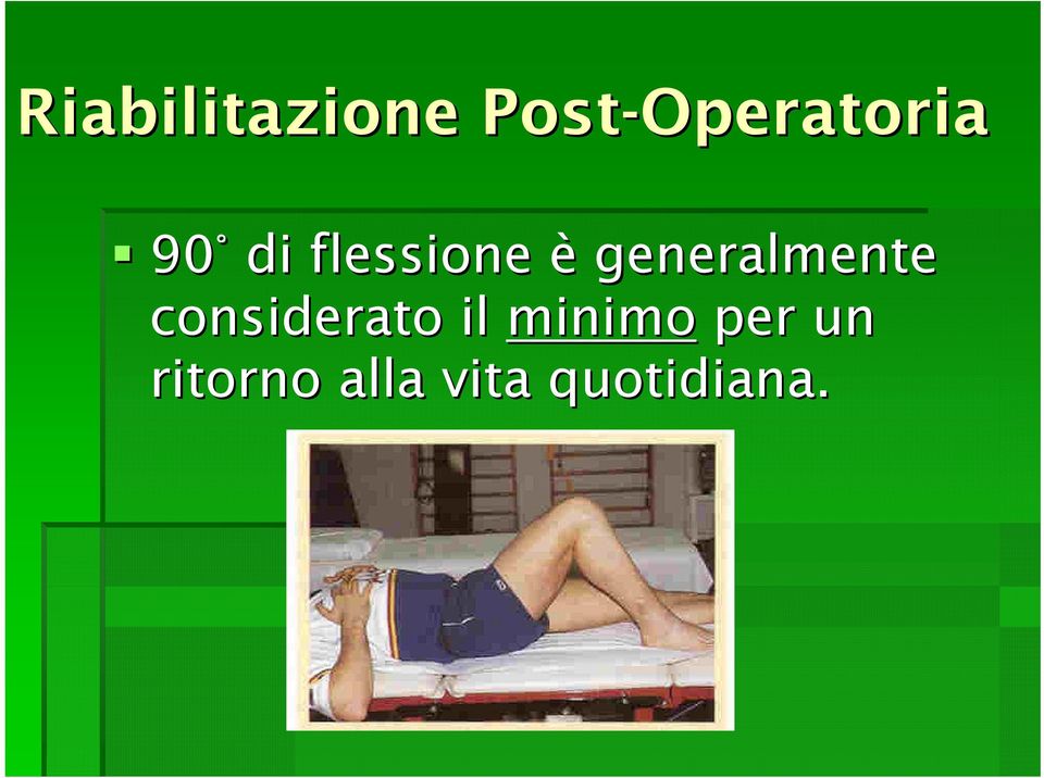 flessione è generalmente