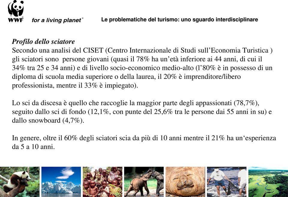 imprenditore/libero professionista, mentre il 33% è impiegato).