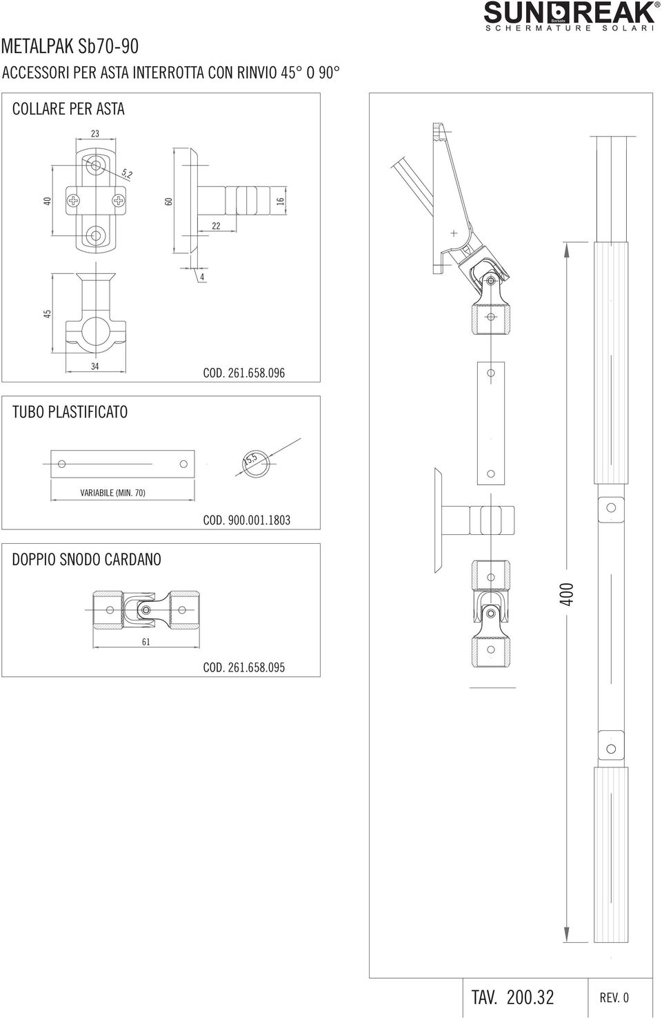 096 TUBO PLASTIFICATO 15,5 VARIABILE (MIN. 70) COD.