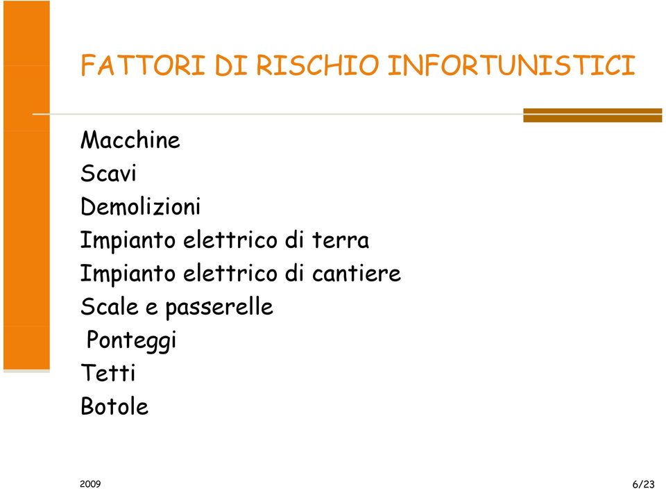 terra Impianto elettrico di cantiere Scale