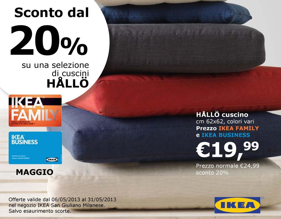 24,99 sconto 20% Offerte valide dal 06/05/2013 al