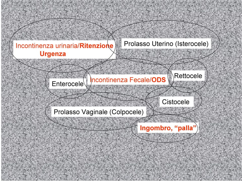 Incontinenza Fecale/ODS Rettocele Prolasso