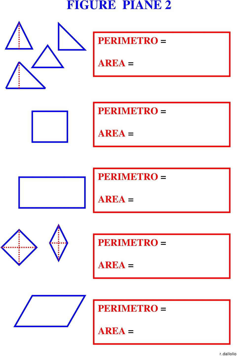 PERIMETRO =  PERIMETRO =