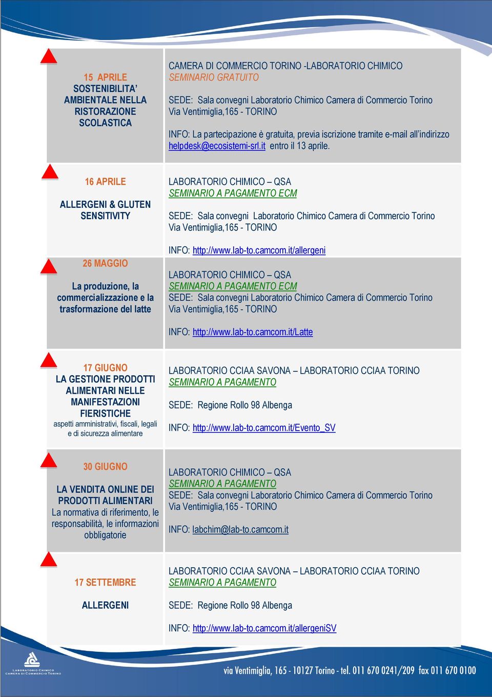 it/allergeni ECM INFO: http://www.lab-to.camcom.