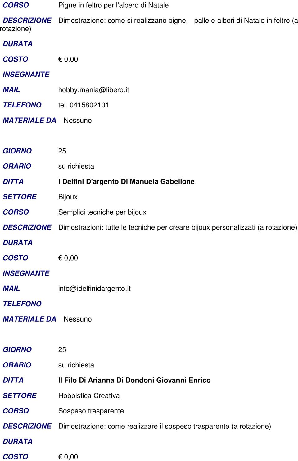 0415802101 I Delfini D'argento Di Manuela Gabellone Bijoux Semplici tecniche per bijoux Dimostrazioni: tutte le tecniche