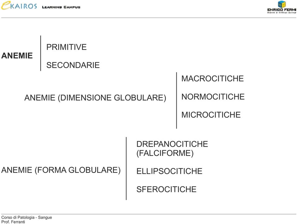 MICROCITICHE DREPANOCITICHE (FALCIFORME)