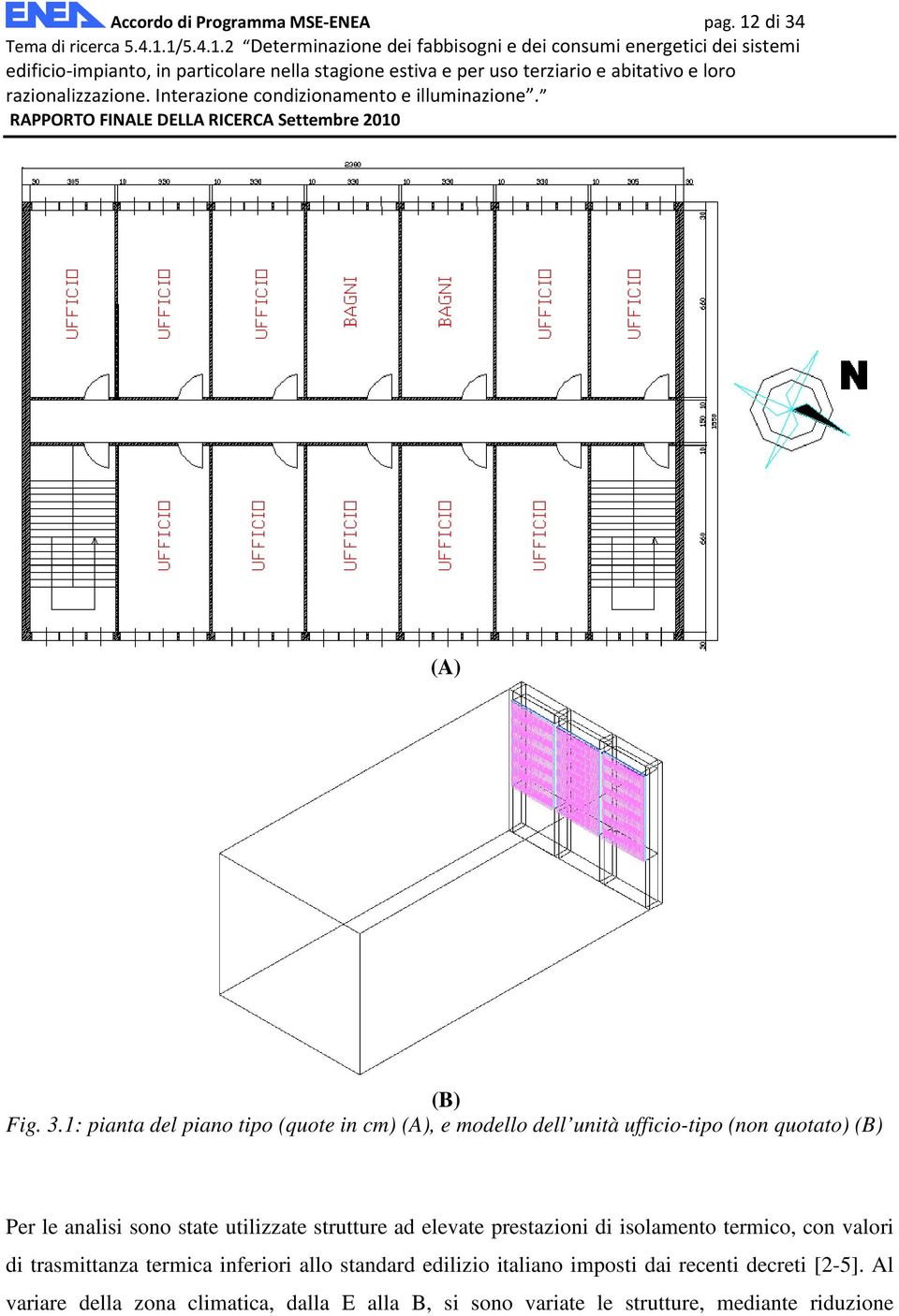 edificio-imianto, in articolare nella stagione estiva e er uso terziario e abitativo e loro (A) (B) Fig. 3.