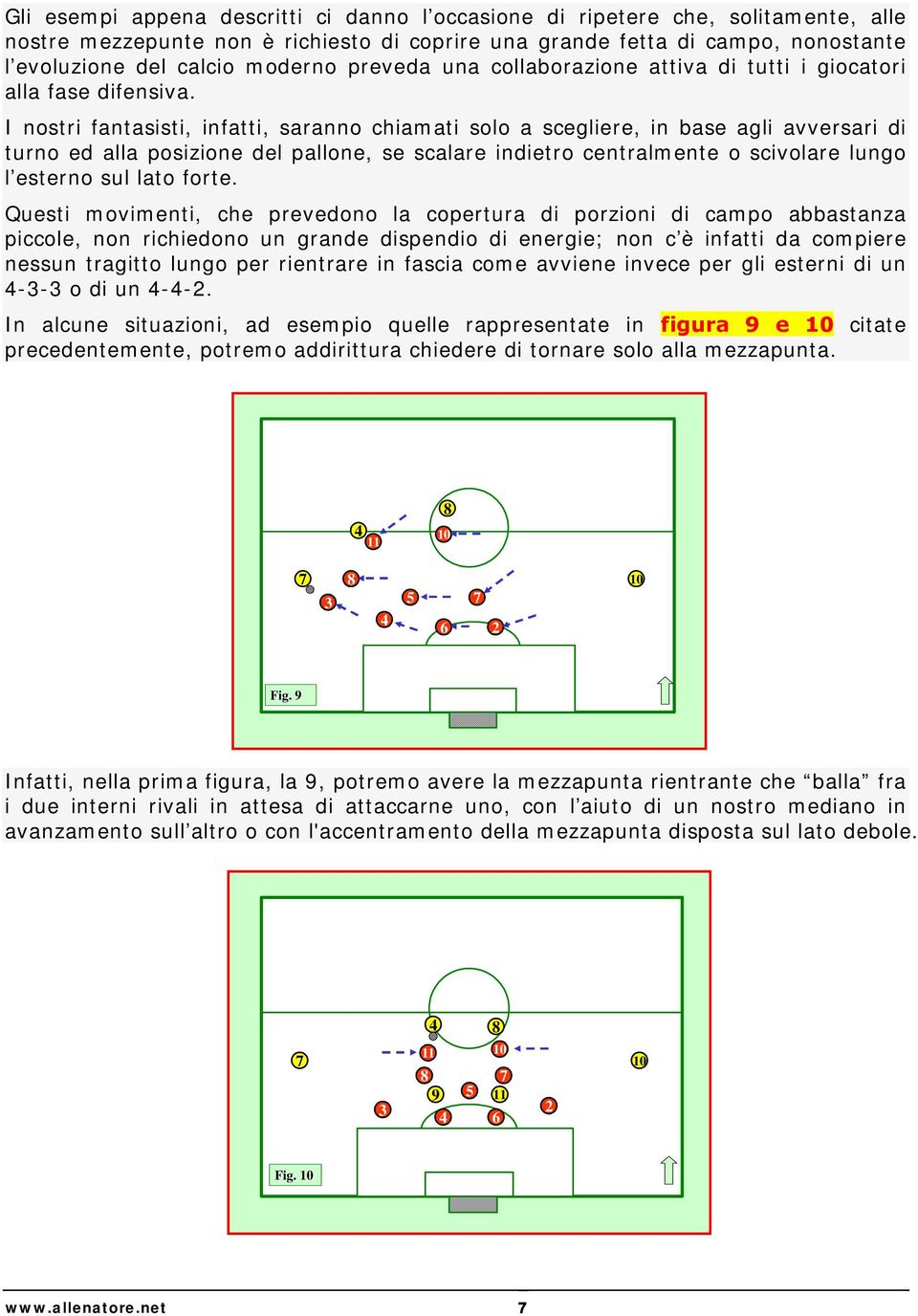 I nostri fantasisti, infatti, saranno chiamati solo a scegliere, in base agli avversari di turno ed alla posizione del pallone, se scalare indietro centralmente o scivolare lungo l esterno sul lato