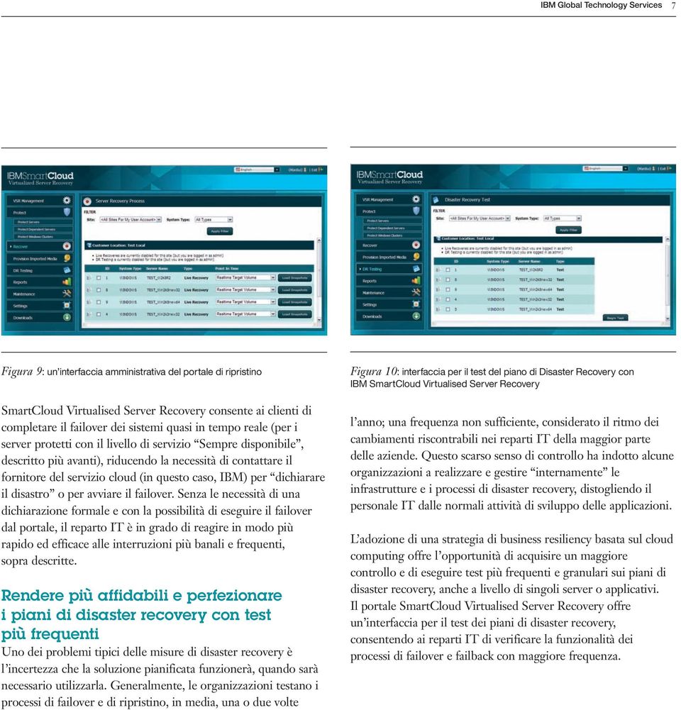 IBM) per dichiarare il disastro o per avviare il failover.