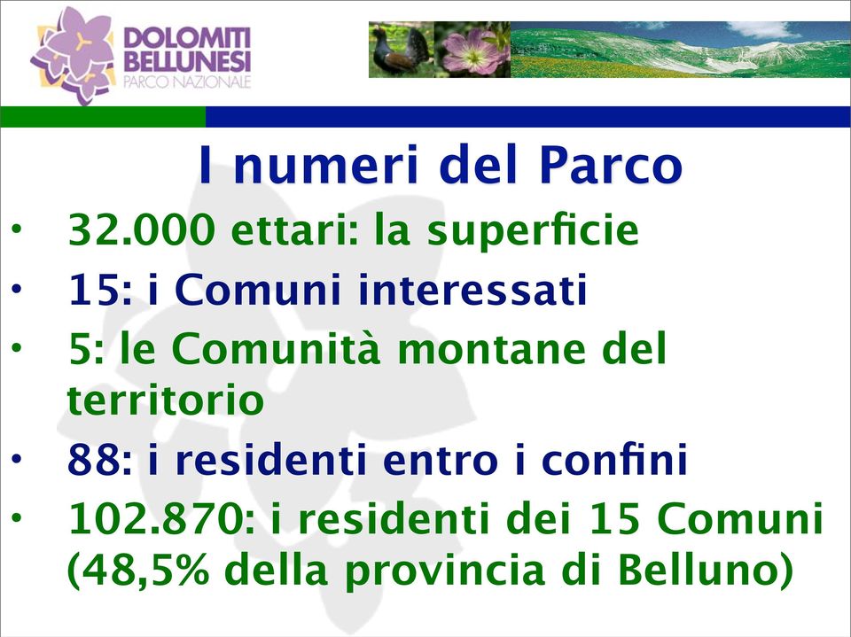 5: le Comunità montane del territorio 88: i