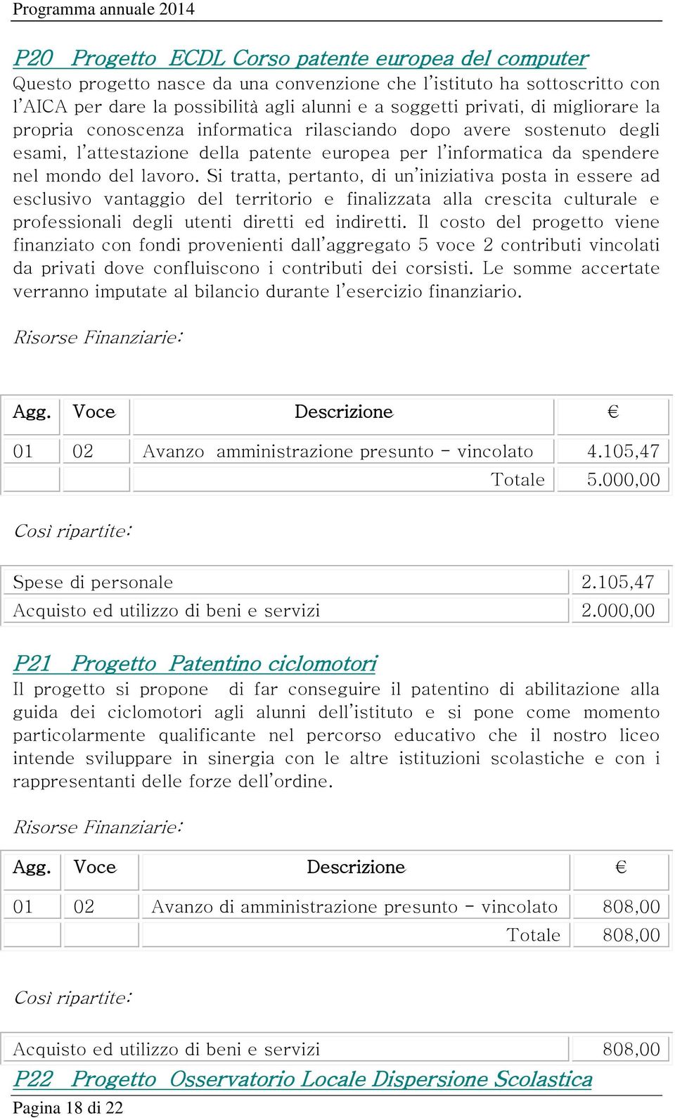 Si tratta, pertanto, di un iniziativa posta in essere ad esclusivo vantaggio del territorio e finalizzata alla crescita culturale e professionali degli utenti diretti ed indiretti.