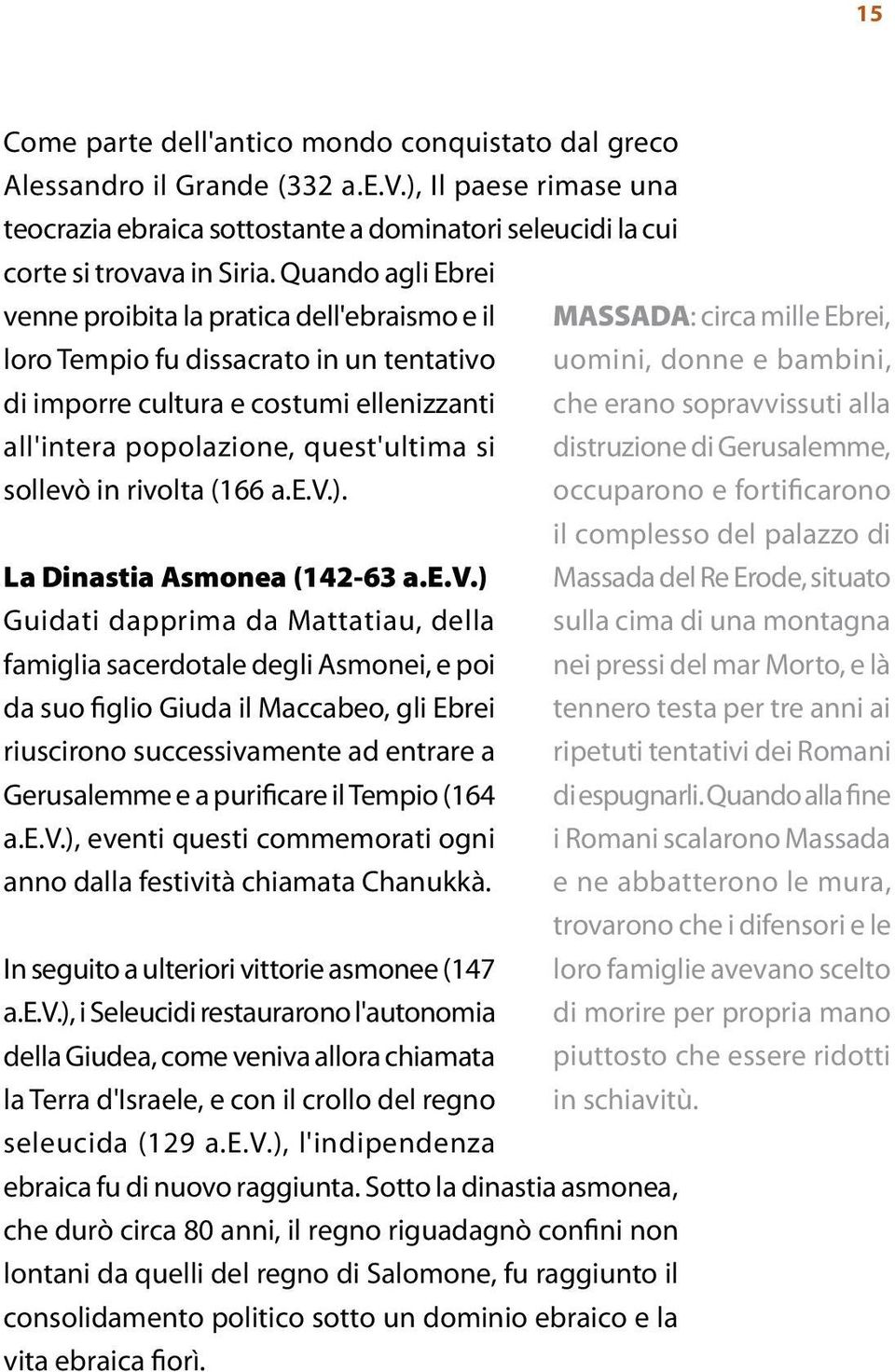 che erano sopravvissuti alla all'intera popolazione, quest'ultima si distruzione di Gerusalemme, sollevò in rivolta (166 a.e.v.).