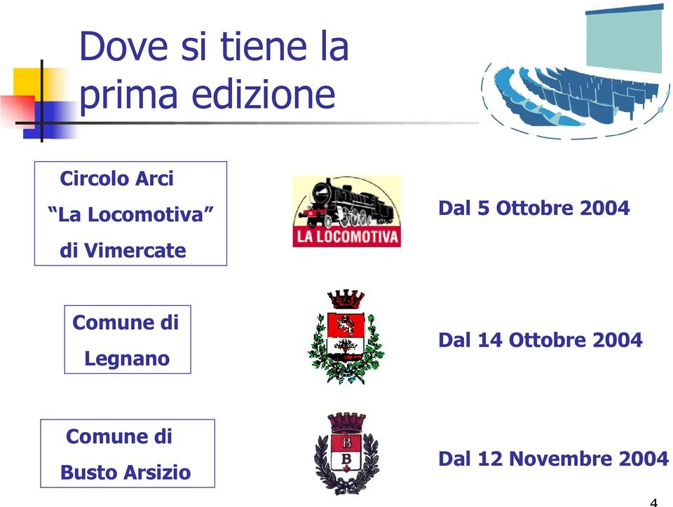 Ottobre 2004 Comune di Legnano Dal 14