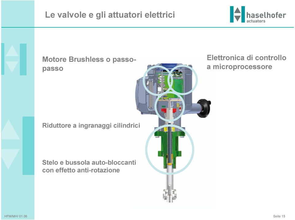 ingranaggi cilindrici Stelo e bussola