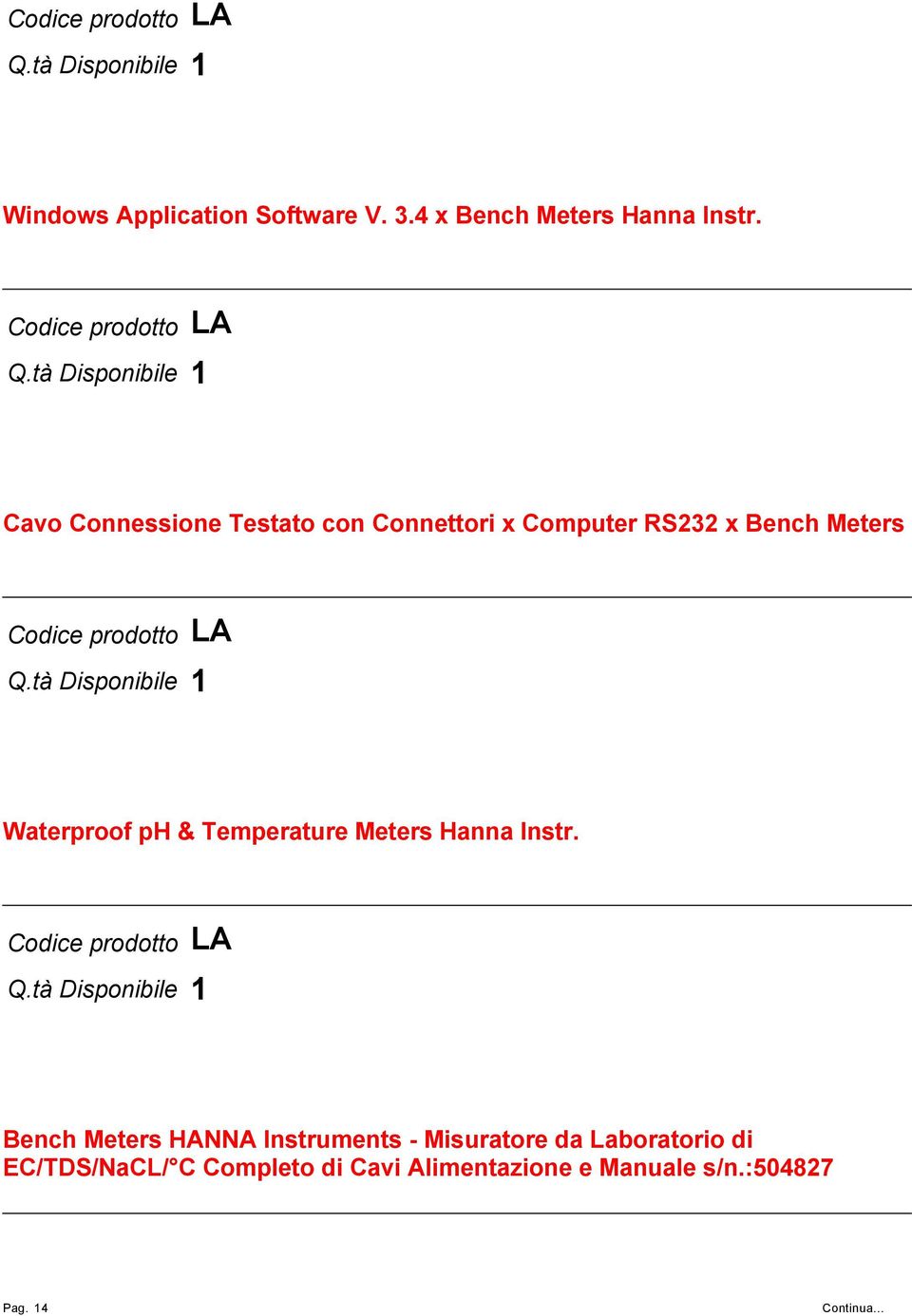 Waterproof ph & Temperature Meters Hanna Instr.