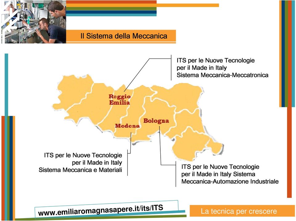 Made in Italy Sistema Meccanica e Materiali ITS per le Nuove Tecnologie per il