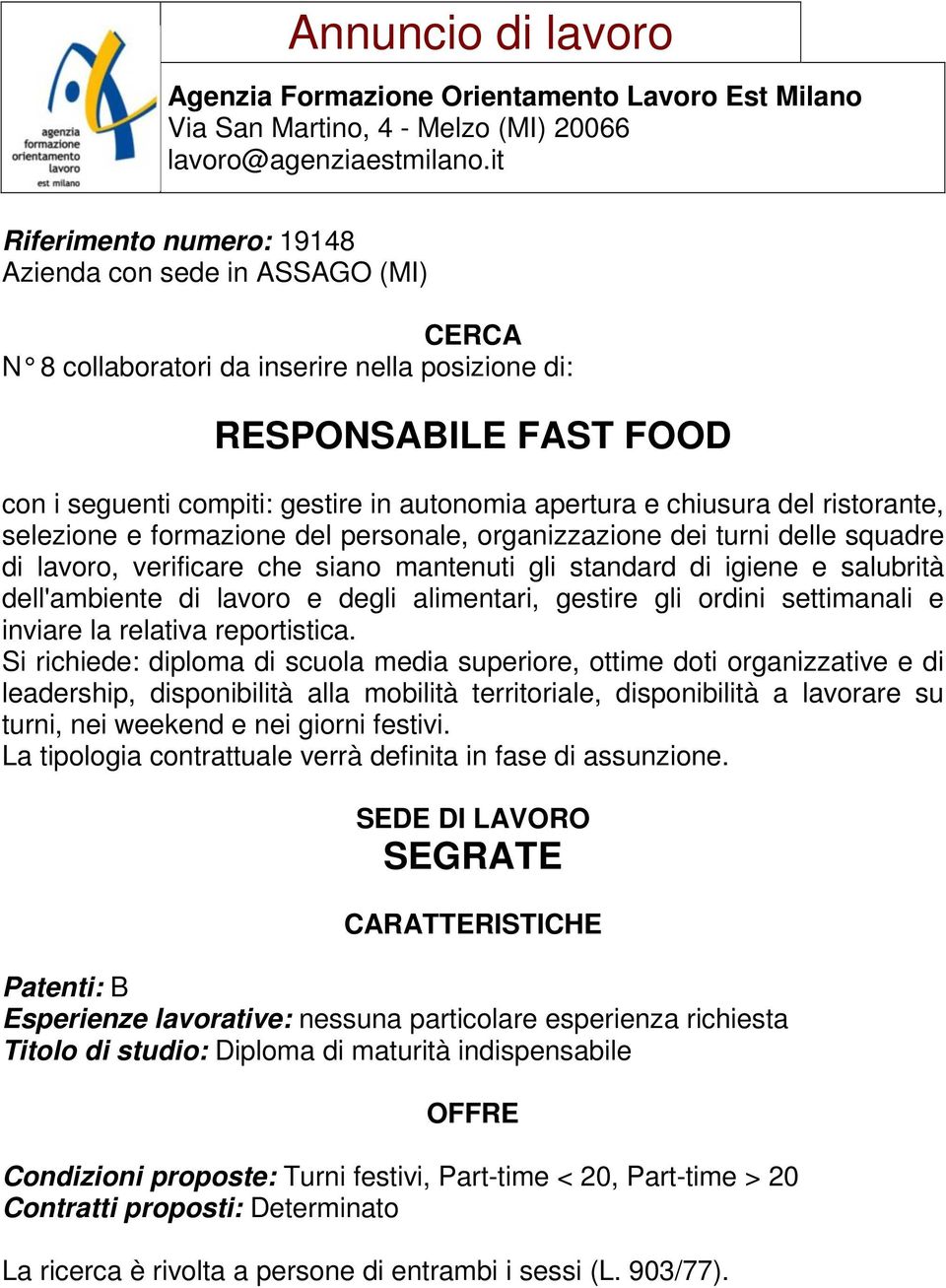 alimentari, gestire gli ordini settimanali e inviare la relativa reportistica.