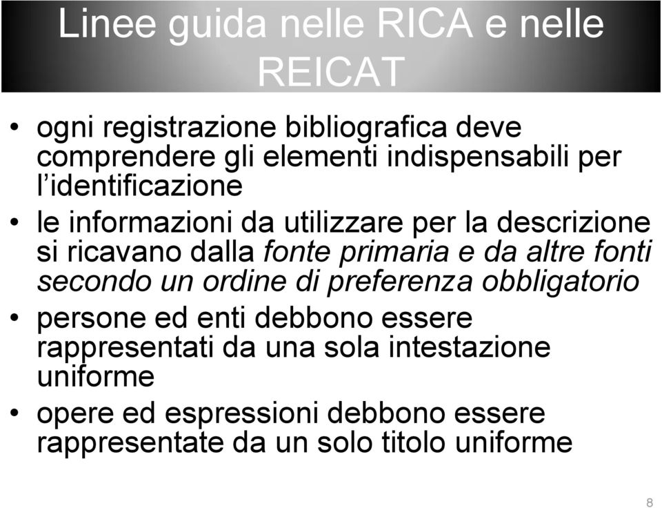 primaria e da altre fonti secondo un ordine di preferenza obbligatorio persone ed enti debbono essere