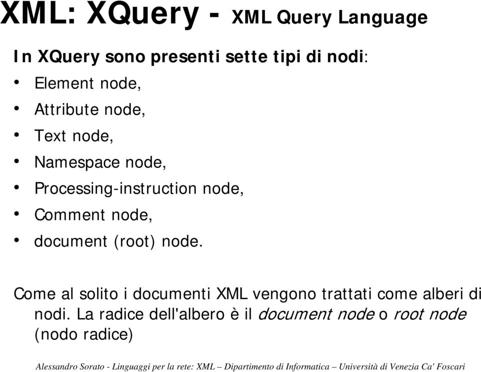 document (root) node.