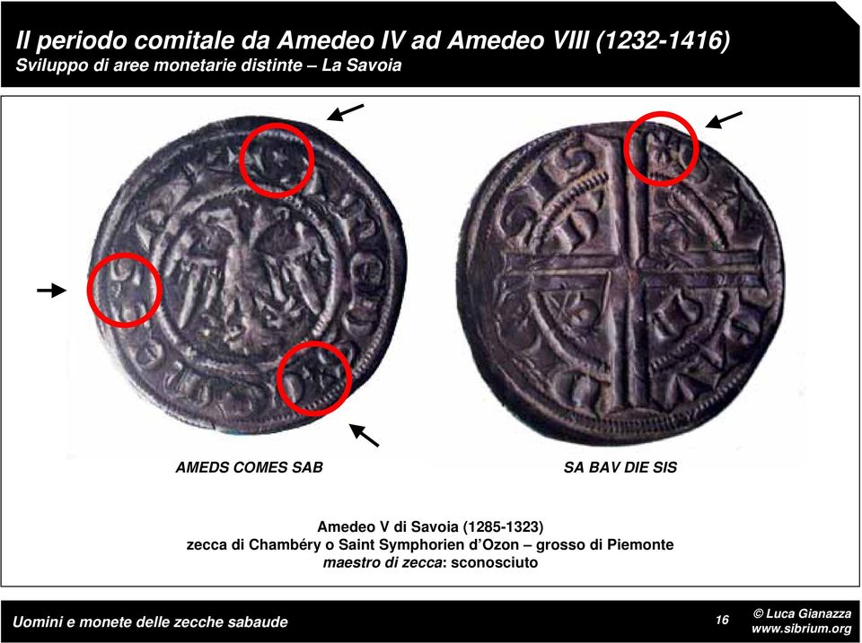 BAV DIE SIS Amedeo V di Savoia (1285-1323) zecca di Chambéry o