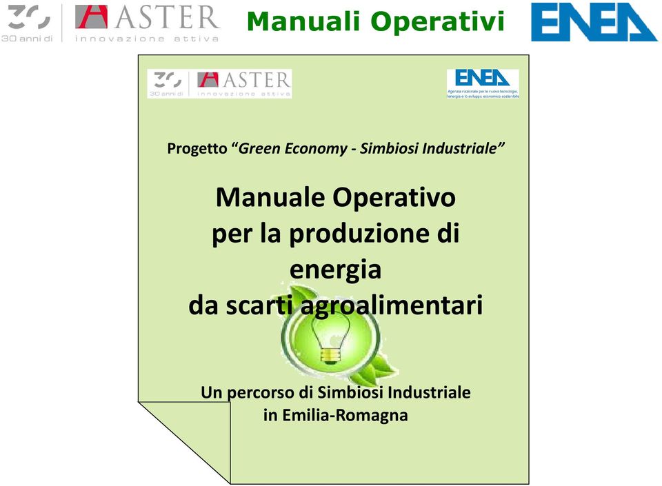 produzione di energia da scarti agroalimentari