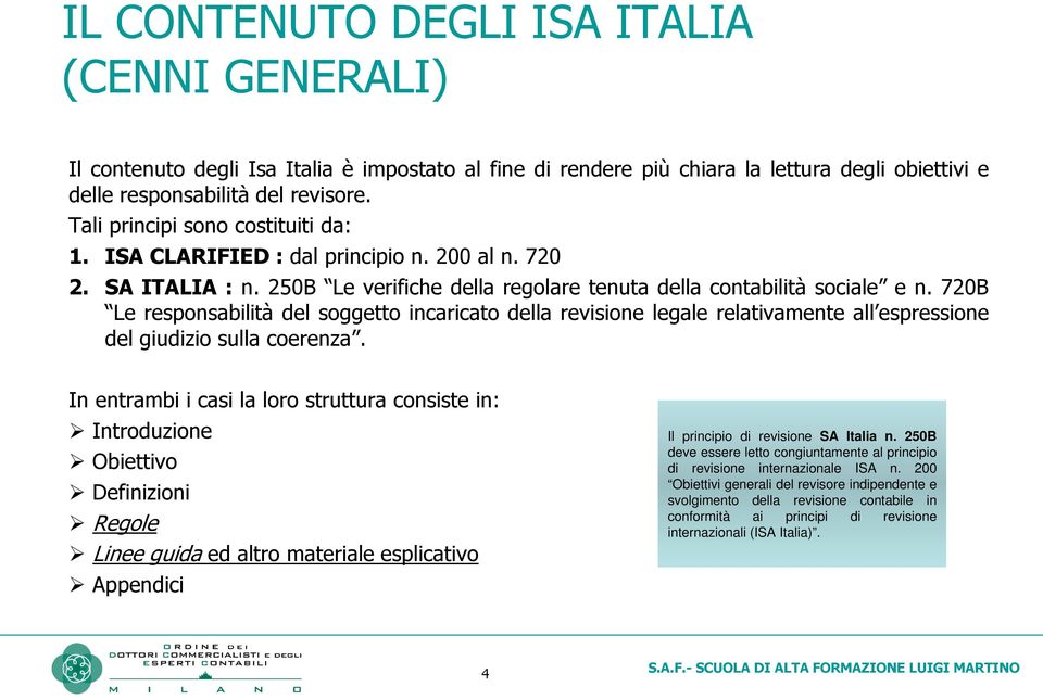 720B Le responsabilità del soggetto incaricato della revisione legale relativamente all espressione del giudizio sulla coerenza.