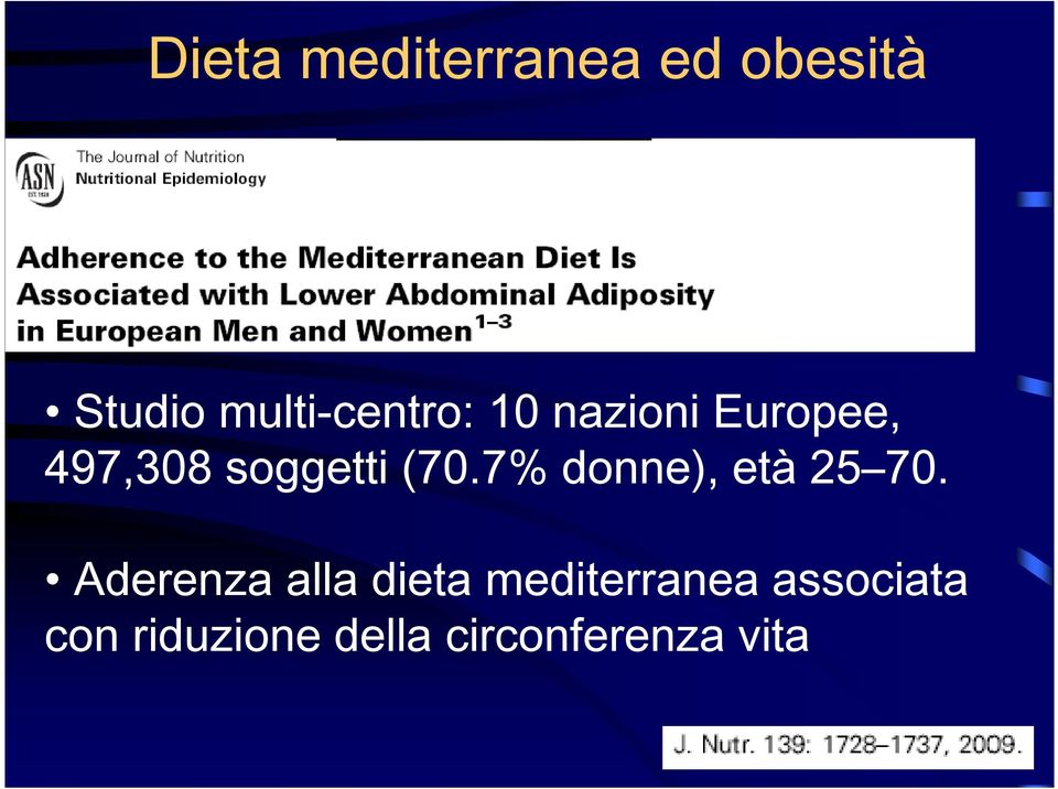 soggetti (70.7% donne), età 25 70.