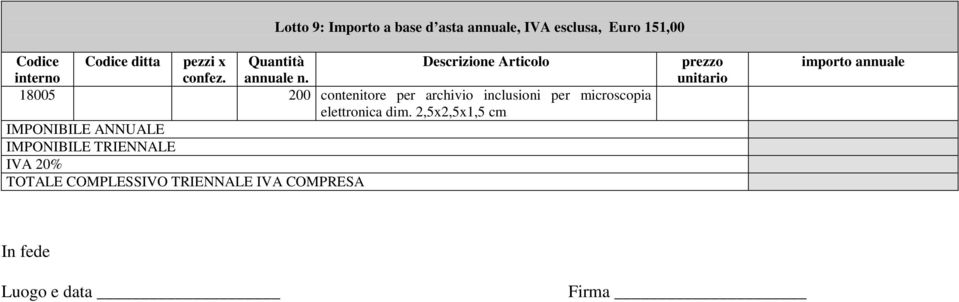 18005 200 contenitore per archivio