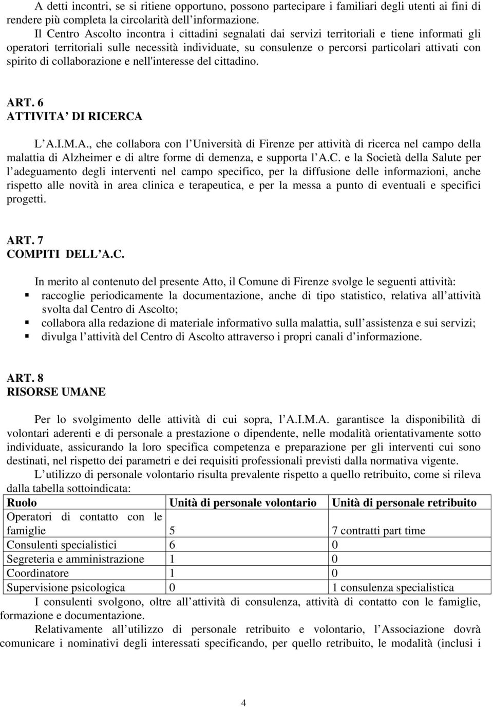 spirito di collaborazione e nell'interesse del cittadino. AR