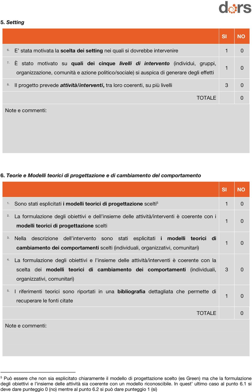 Il progetto prevede attività/interventi, tra loro coerenti, su più livelli 6.