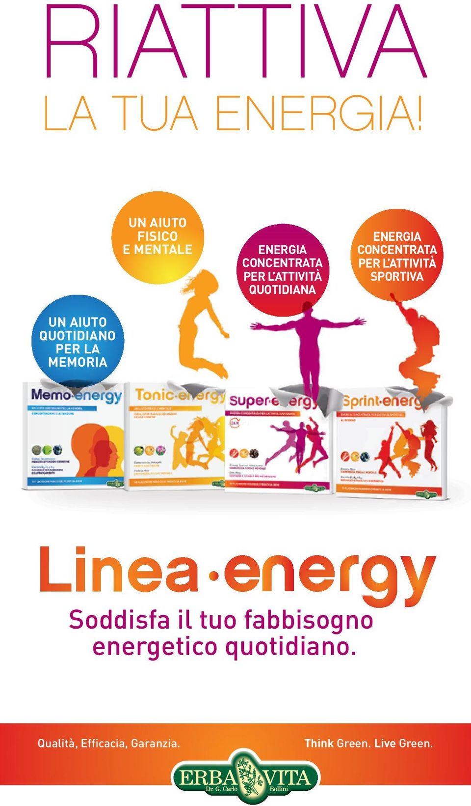 CONCENTRATA PER L ATTIVITÀ QUOTIDIANA ENERGIA CONCENTRATA PER L