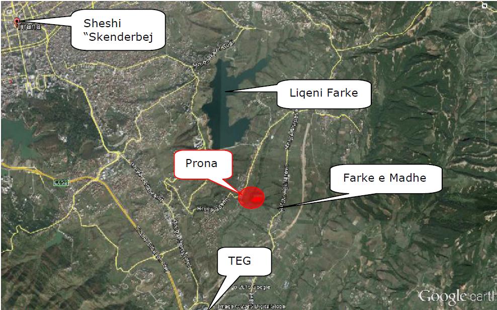 ID proprietà 25-11/14 Terreno agrario a Tirana (Farke e madhe) (4900 mq) La proprietà consiste in un terreno situato in una