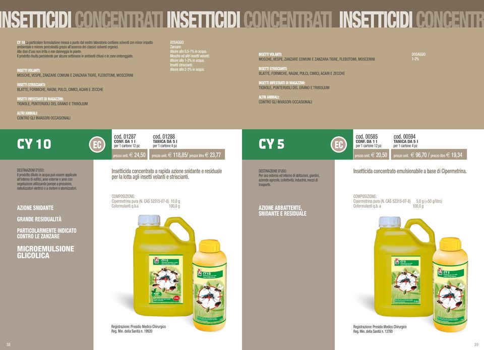 Il prodotto risulta persistente per alcune settimane in ambienti chiusi o in zone ombreggiate.