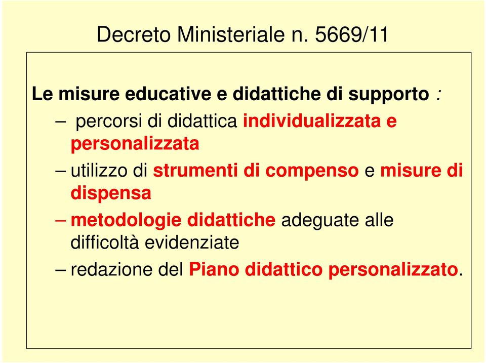 didattica individualizzata e personalizzata utilizzo di strumenti di