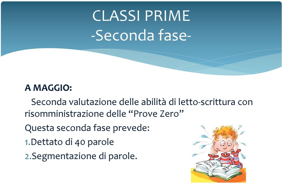 risomministrazione delle Prove Zero Questa seconda