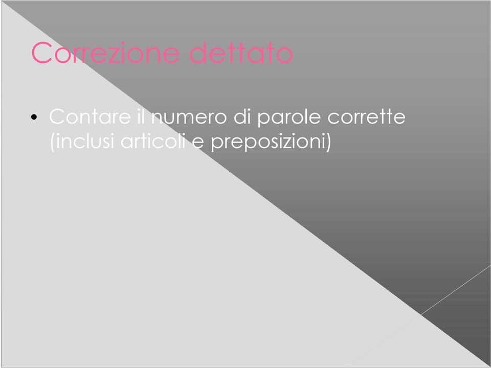 parole corrette