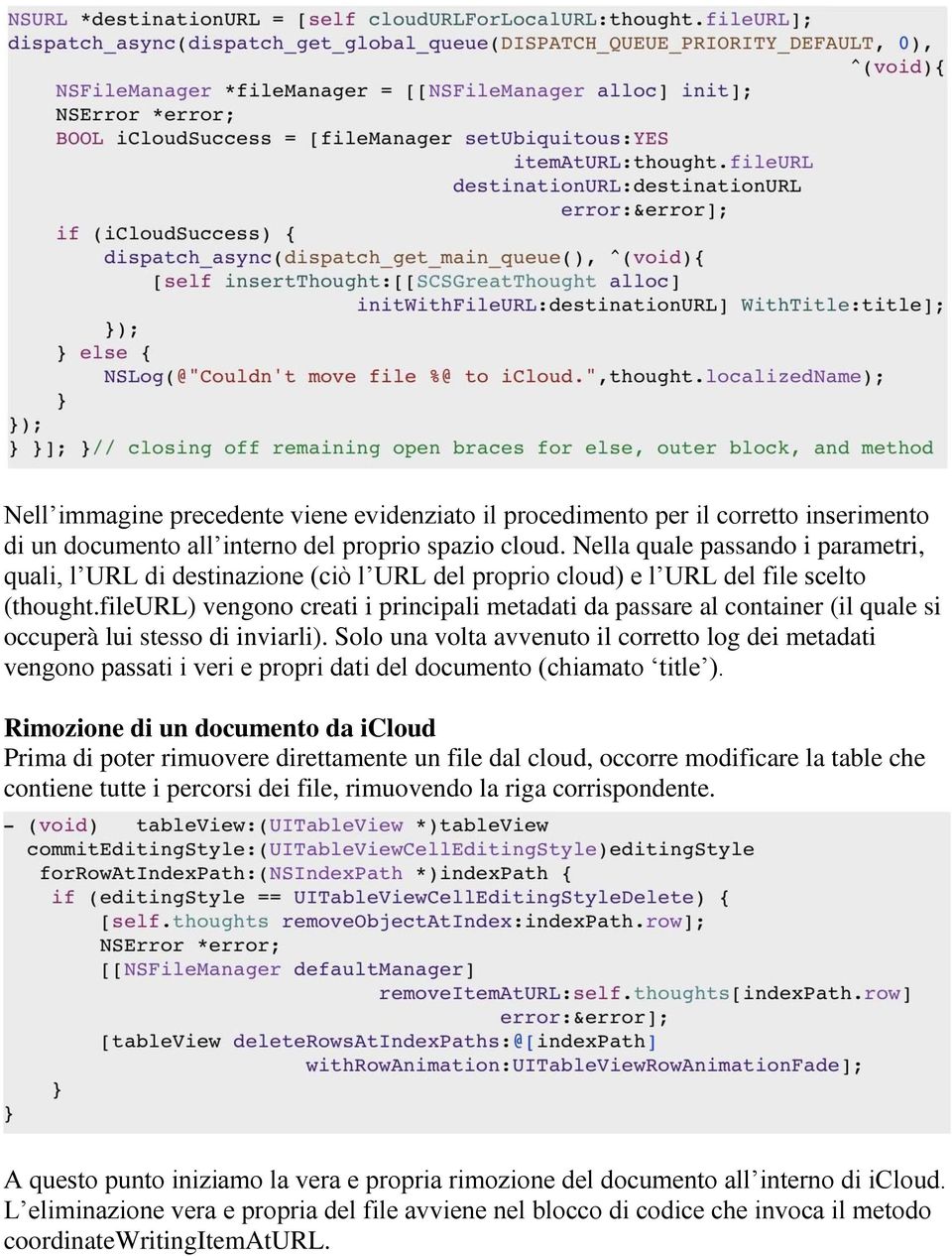 fileurl) vengono creati i principali metadati da passare al container (il quale si occuperà lui stesso di inviarli).