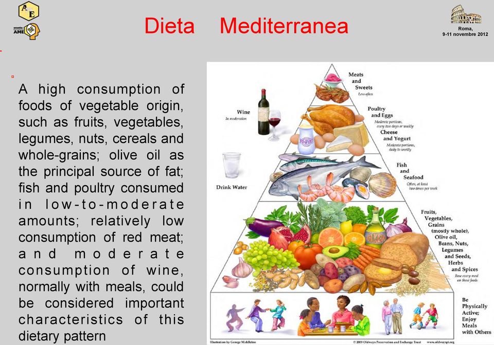 consumed in low-to-moderate amounts; relatively low consumption of red meat; a n d m o d e r a t e