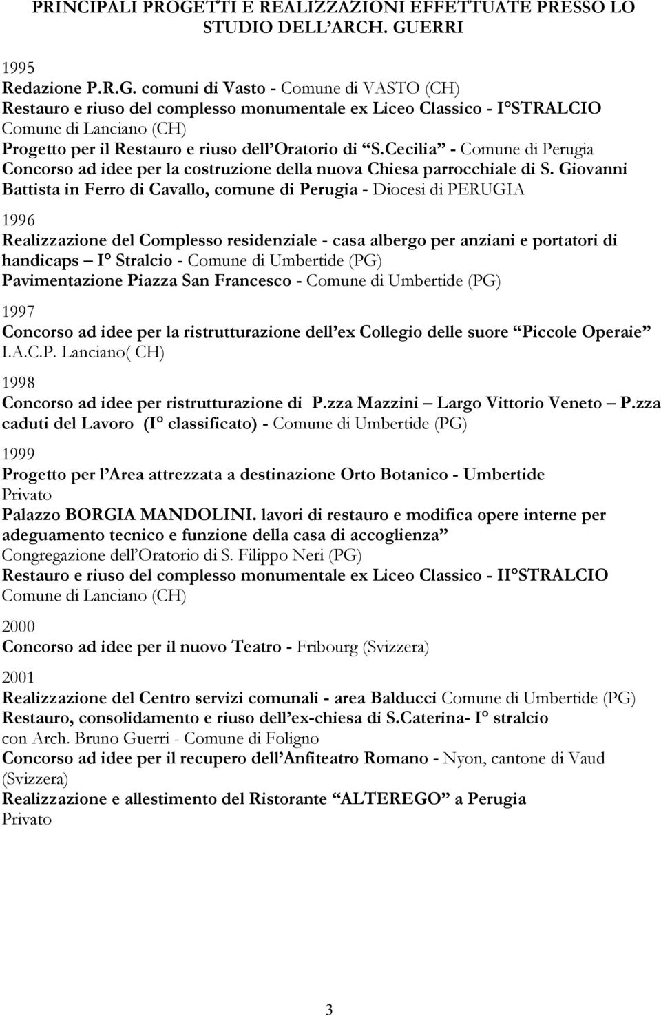 ERRI 1995 Redazione P.R.G.