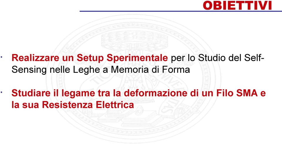 Memoria di Forma Studiare il legame tra la