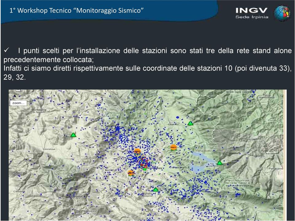 collocata; Infatti ci siamo diretti rispettivamente