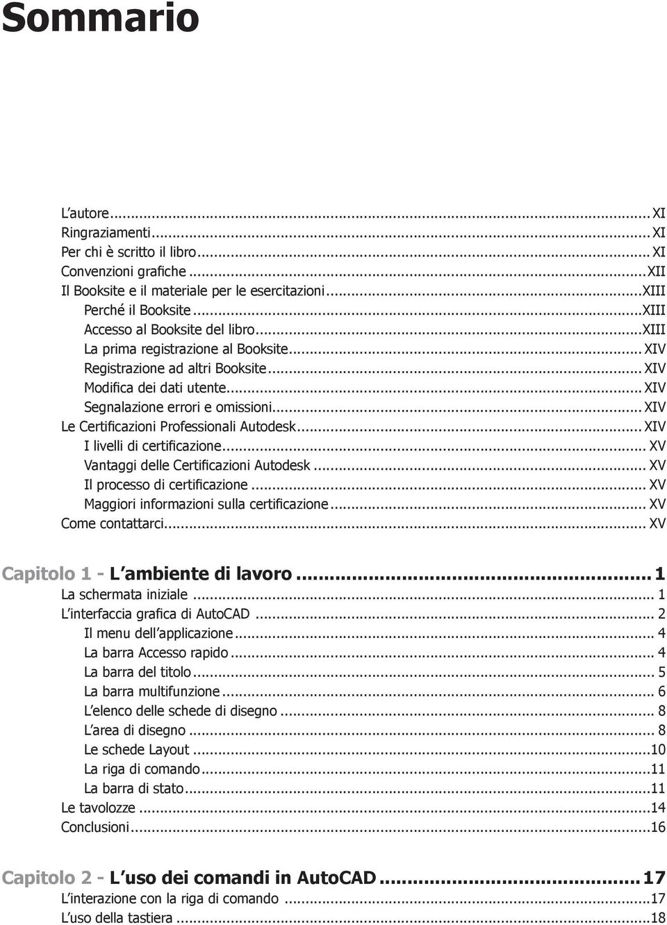 .. XIV Le Certificazioni Professionali Autodesk... XIV I livelli di certificazione... XV Vantaggi delle Certificazioni Autodesk... XV Il processo di certificazione.