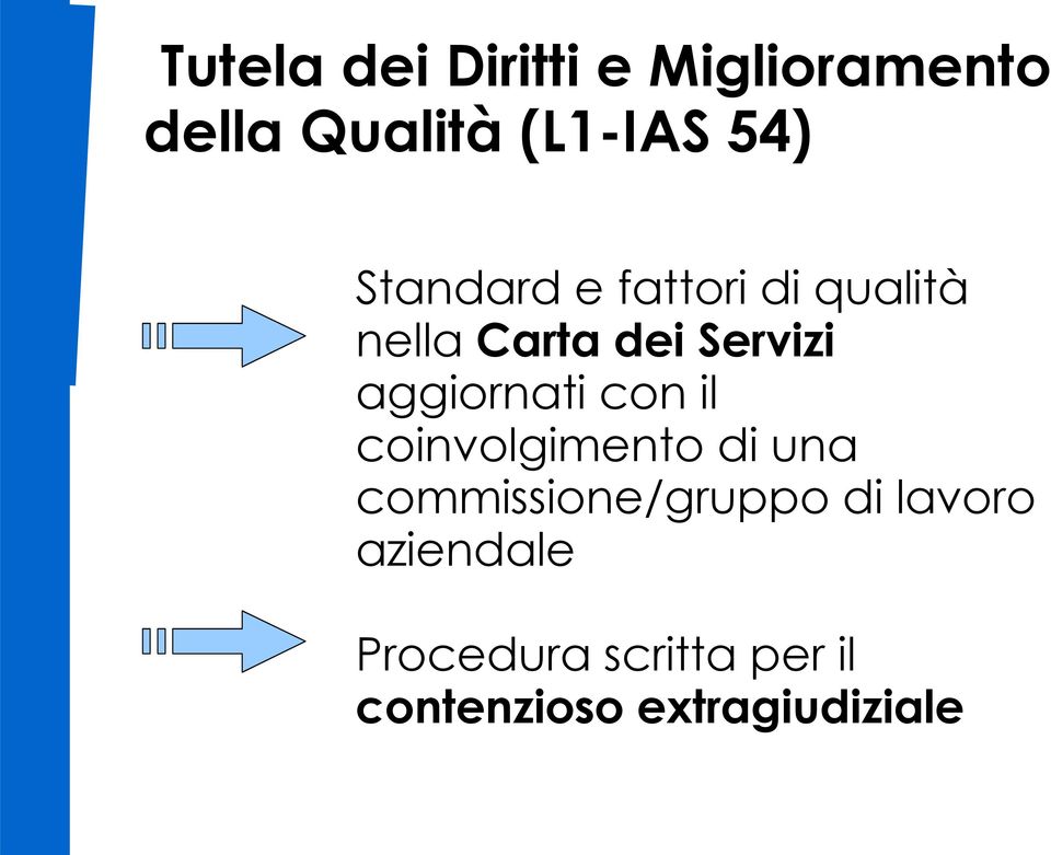 aggiornati con il coinvolgimento di una commissione/gruppo di