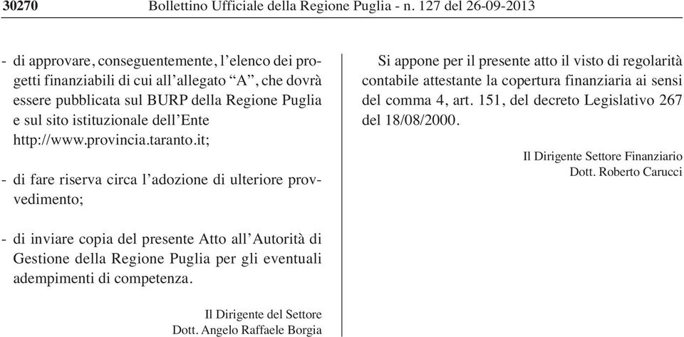 istituzionale dell Ente http://www.provincia.taranto.