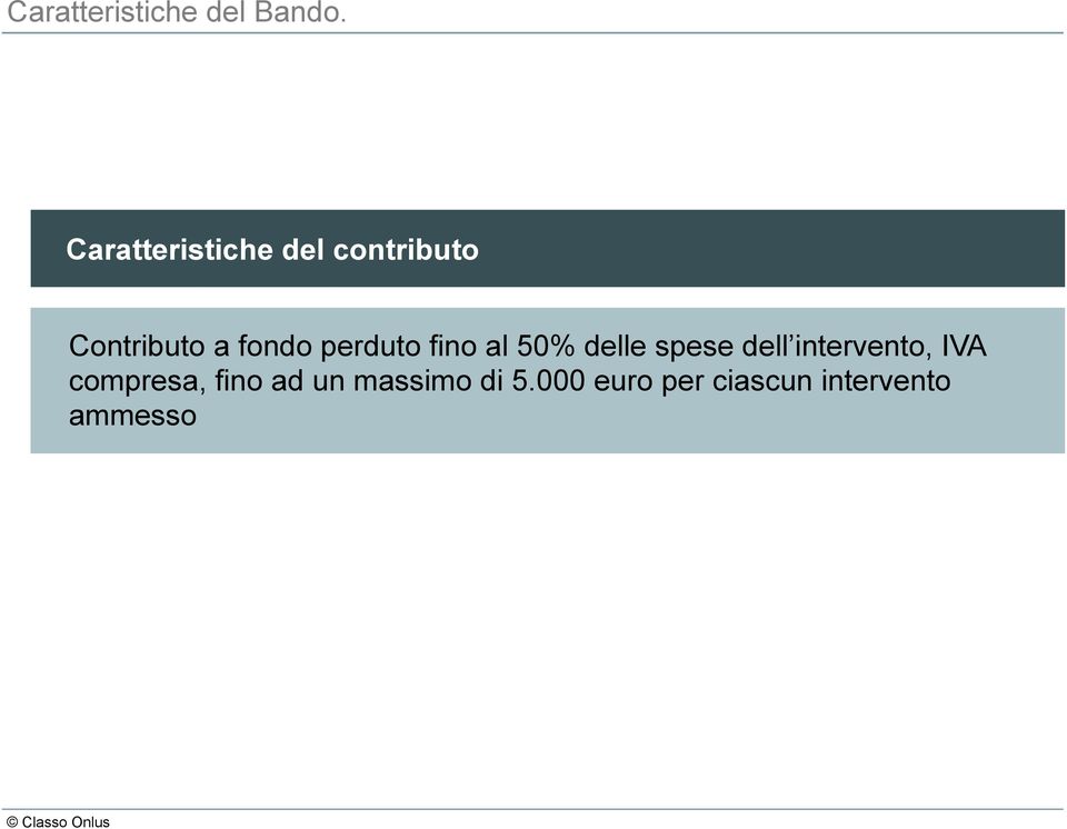 perduto fino al 50% delle spese dell intervento,