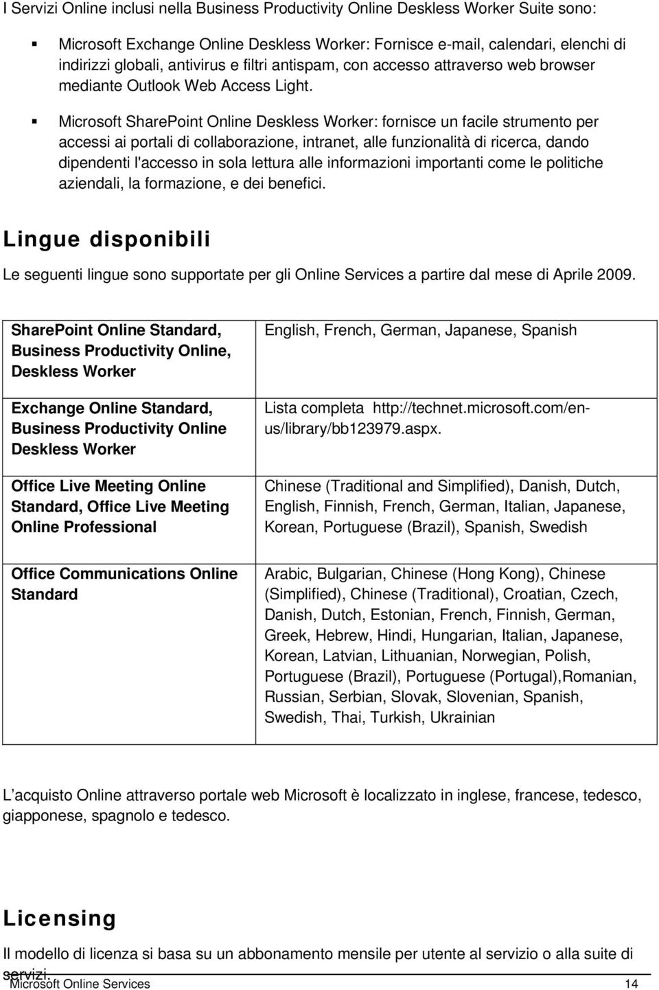 Microsoft SharePoint Online Deskless Worker: fornisce un facile strumento per accessi ai portali di collaborazione, intranet, alle funzionalità di ricerca, dando dipendenti l'accesso in sola lettura