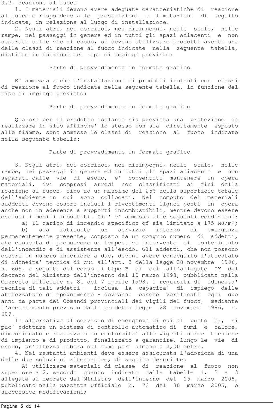 Negli atri, nei corridoi, nei disimpegni, nelle scale, nelle rampe, nei passaggi in genere ed in tutti gli spazi adiacenti e non separati dalle vie di esodo, si devono utilizzare prodotti aventi una