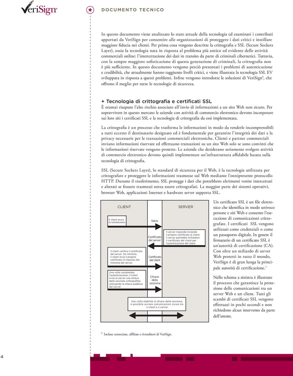 Per prima cosa vengono descritte la crittografia e SSL (Secure Sockets Layer), ossia la tecnologia nata in risposta al problema più antico ed evidente delle attività commerciali online: l