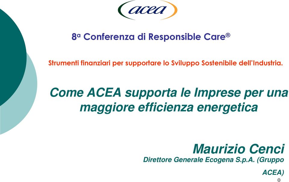 Come ACEA supporta le Imprese per una maggiore efficienza