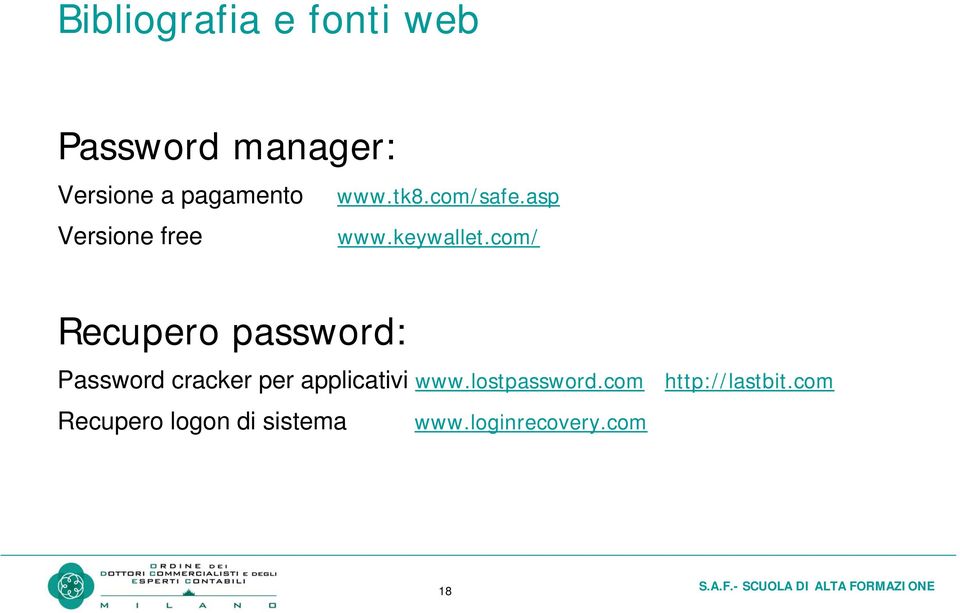 com/ Recupero password: Password cracker per applicativi www.